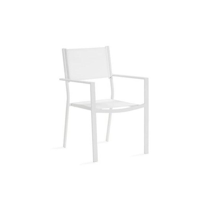 Trädgårdsstol Comfort Garden Tunis Vit Stapelbar Utomhus