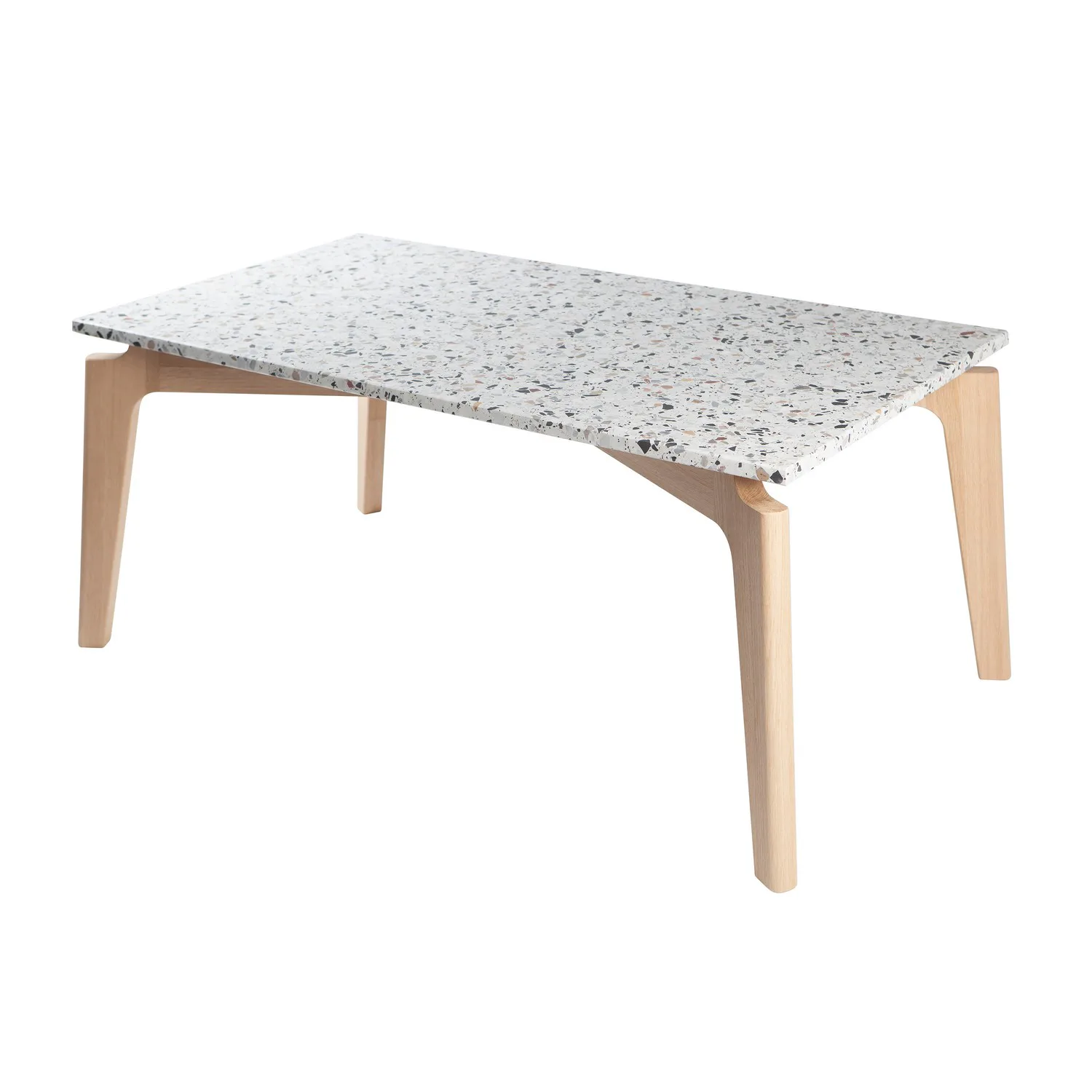 Josefin soffbord - 110x60 - Ek / Cosmos Terrazzo Ek/Cosmos Terrazzo