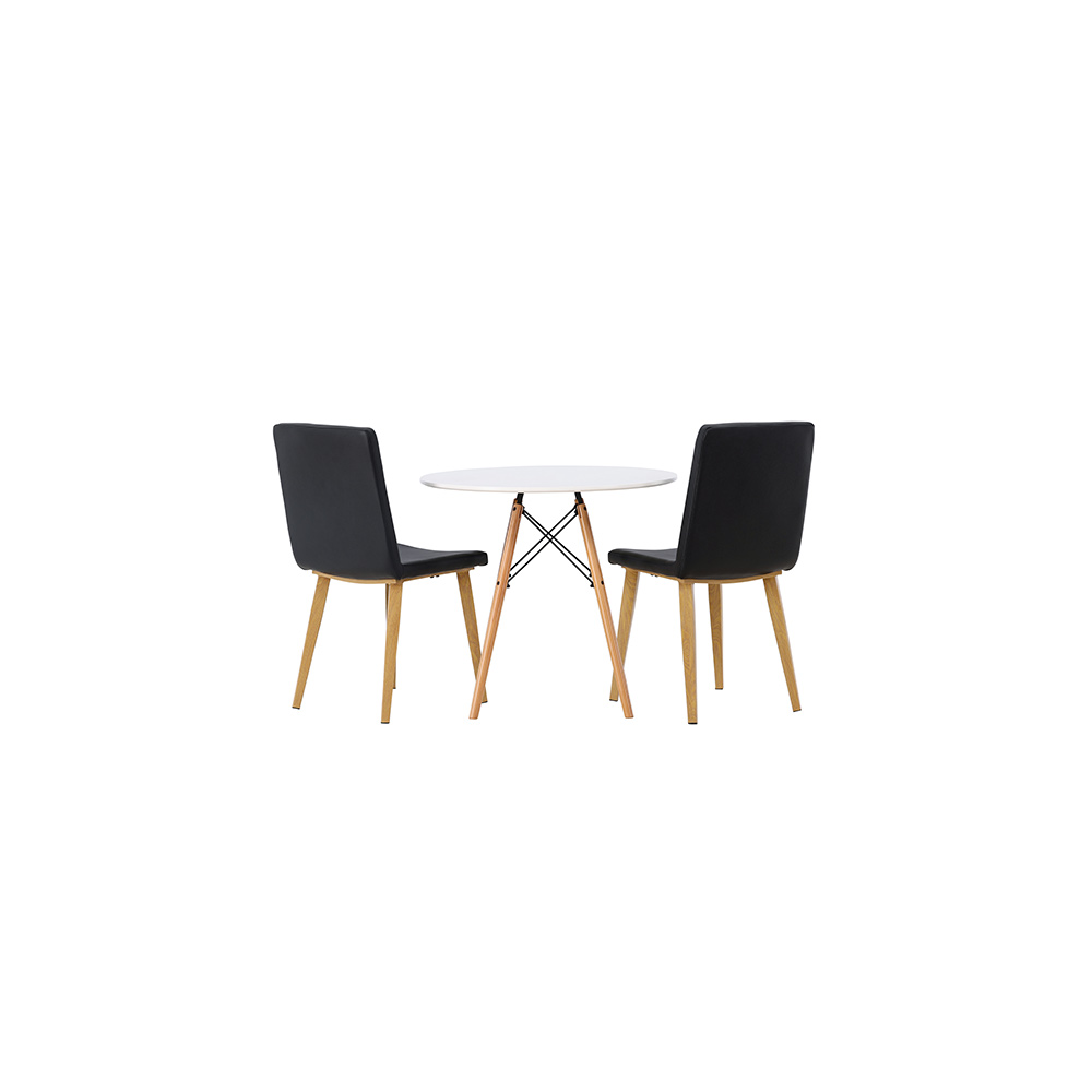 Matgrupp Venture Home Danburi Ø60 cm med 2 st Today stolar
