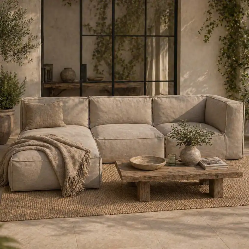 Loungefåtölj Jabo Visby Olefin Hörn 95x95x80cm