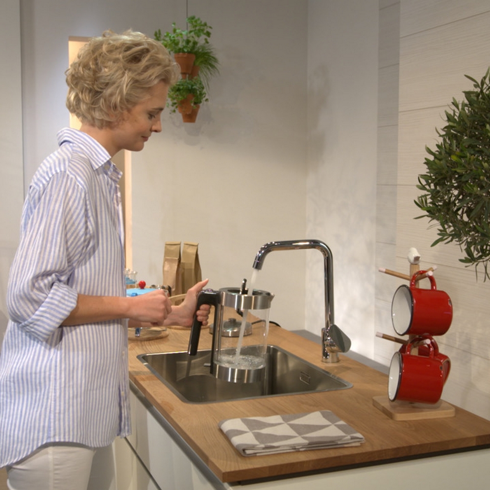HG Focus köksblandare260 svängbar pip st Rostfritt Stål