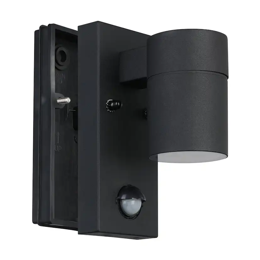 Vägglampa Utebelysning Eglo Riga 5 med Sensor Svart Klar