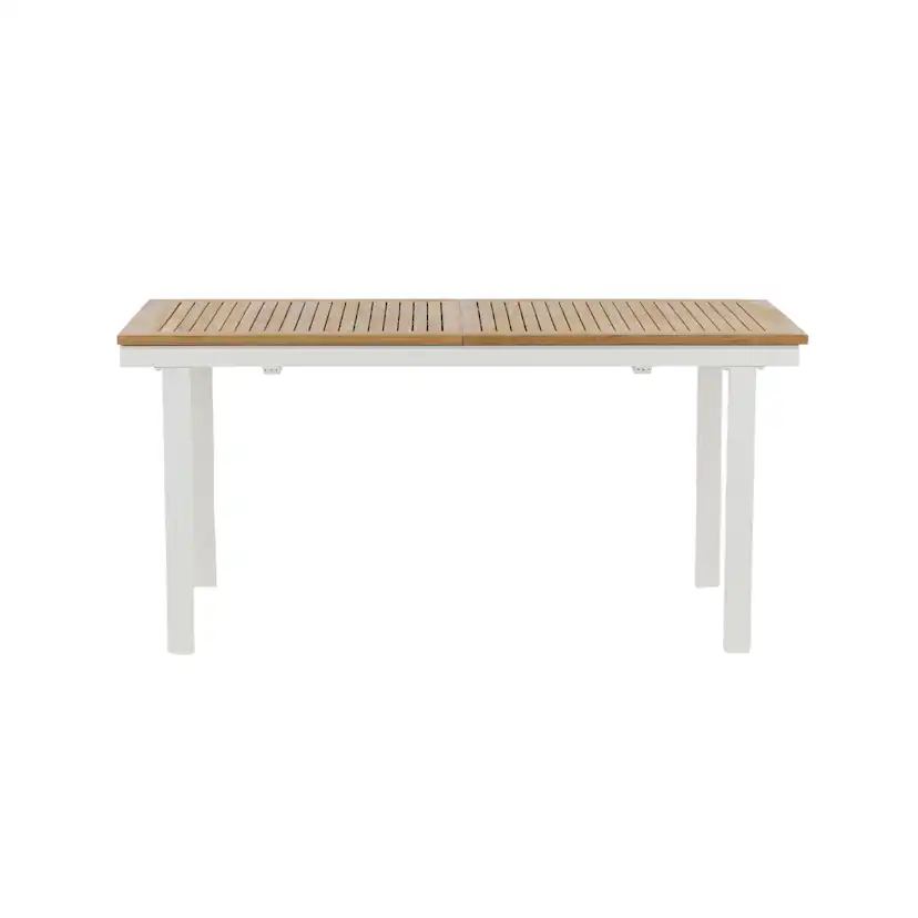 Panama - Table - 160/240*90 - Vit Alu/Teak Vit/Teak