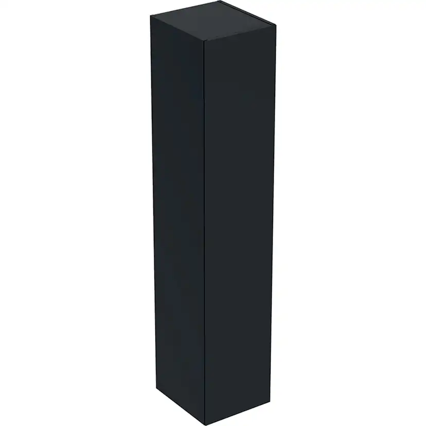 Ifö Elegant högskåp med en dörr: B=33cm, H=165cm, T=36.6cm, Svart