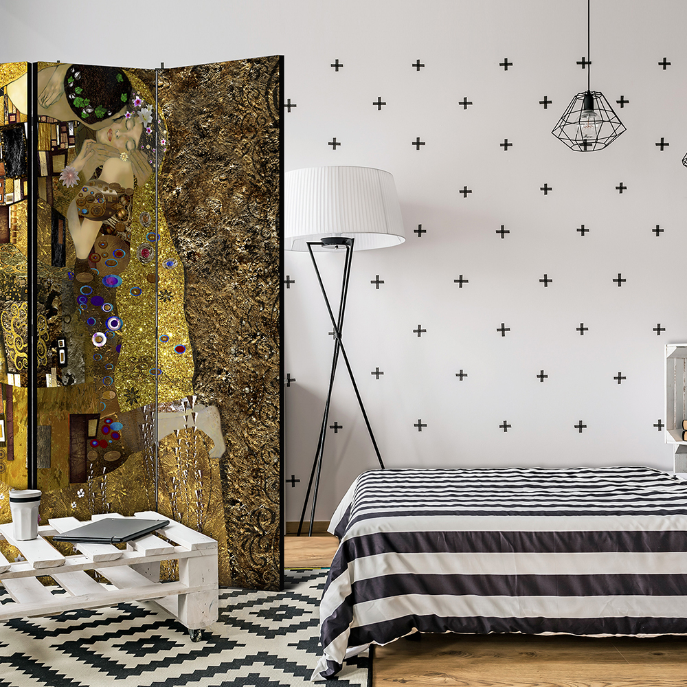 Rumsavdelare Skärmvägg Arkiio Golden Kiss 135x172 cm