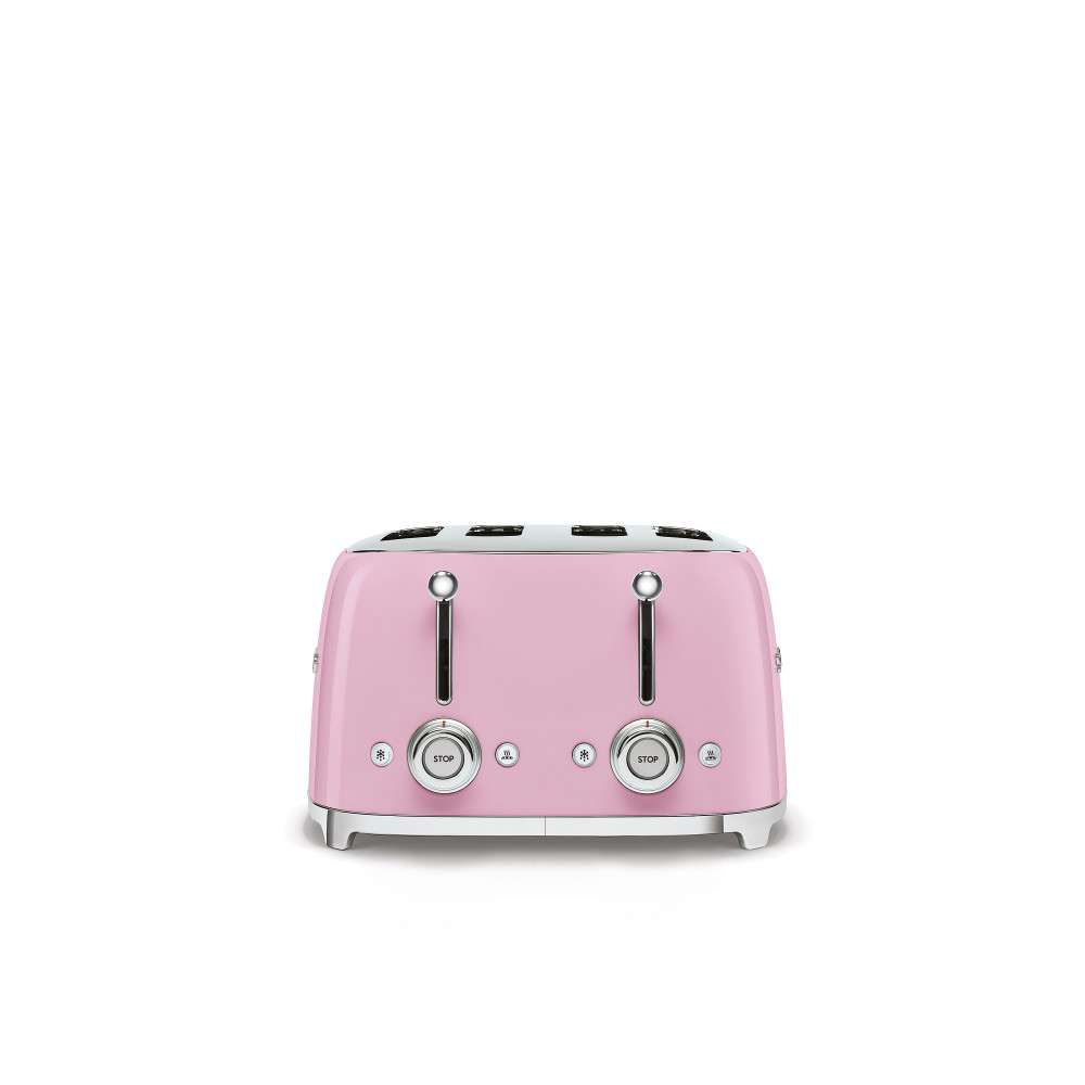 Brödrost Smeg TSF03PKEU Retro Rosa med Extra Breda Fack
