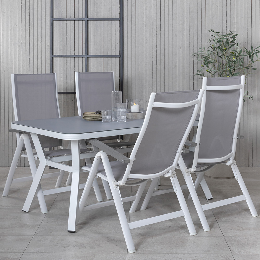 Matgrupp Venture Home Vyn med 4 Arz Matstolar