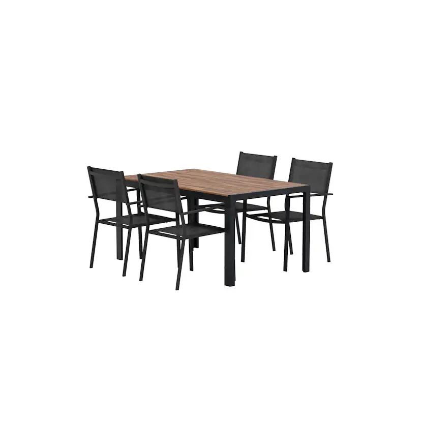Matgrupp Utomhus Venture Home Break 90x150 cm med 4 st Copacabana Trädgårdsstolar