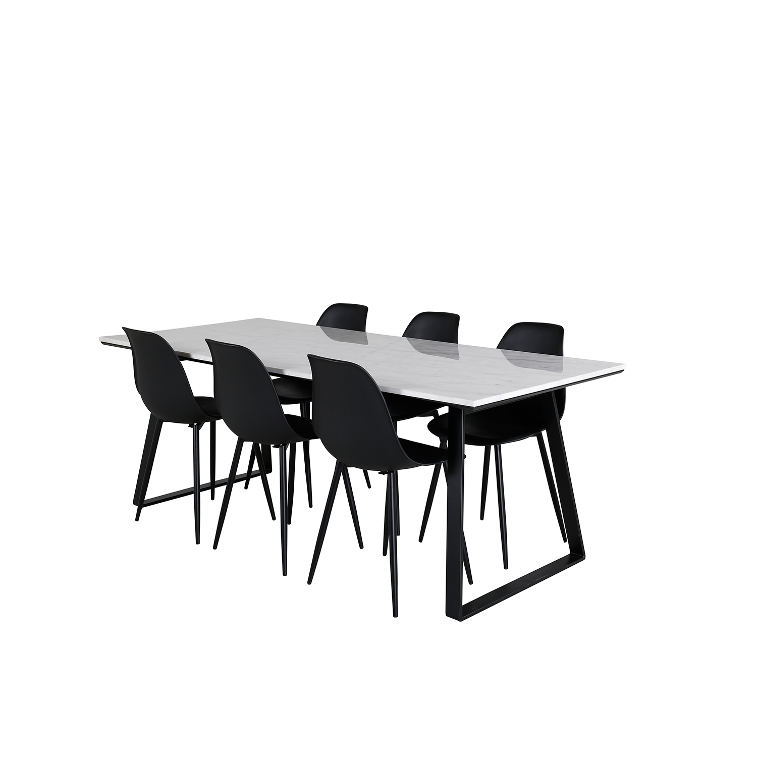 Matgrupp Venture Home Estelle med 6 Pop Stolar