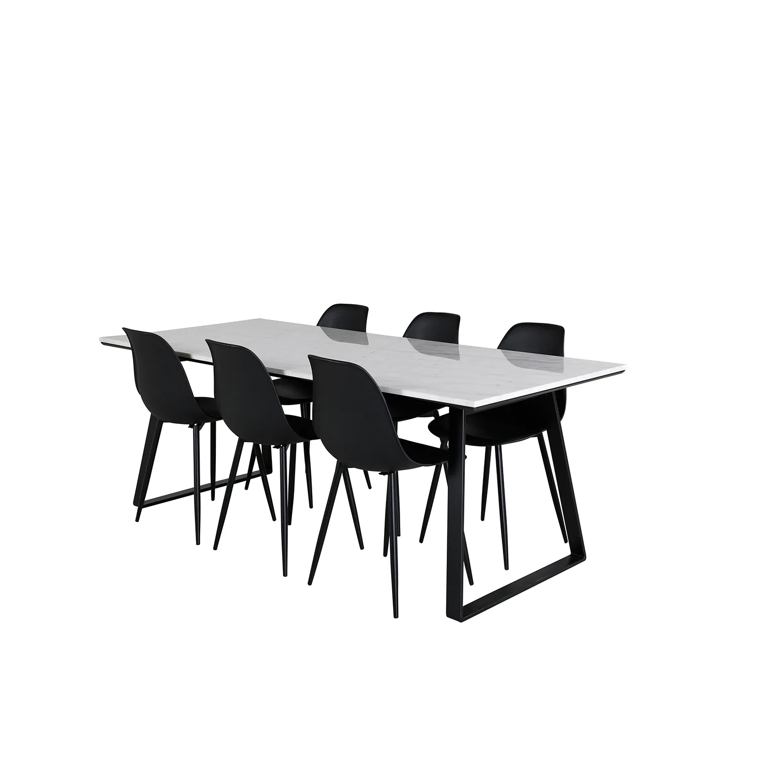 Matgrupp Venture Home Estelle med 6 Pop Stolar