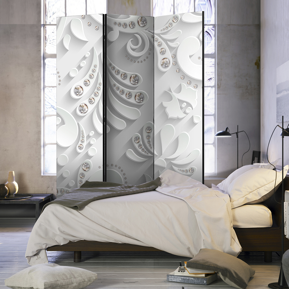 Rumsavdelare Skärmvägg Arkiio Flowers In Crystals 135x172 cm