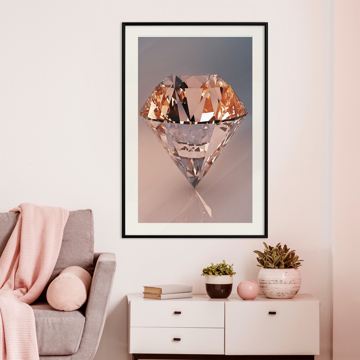 Poster Artgeist Affisch Costly Diamond