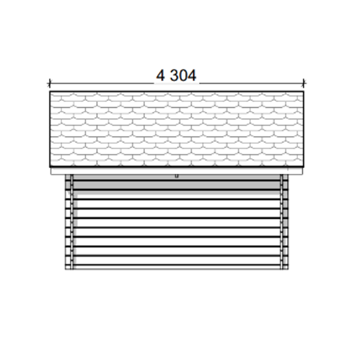 Timmerförråd LP Garden R-M (10m²) Med Springor