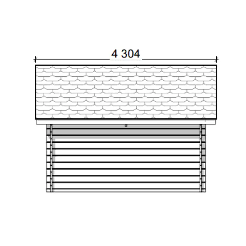 Timmerförråd LP Garden R-M (10m²) Med Springor