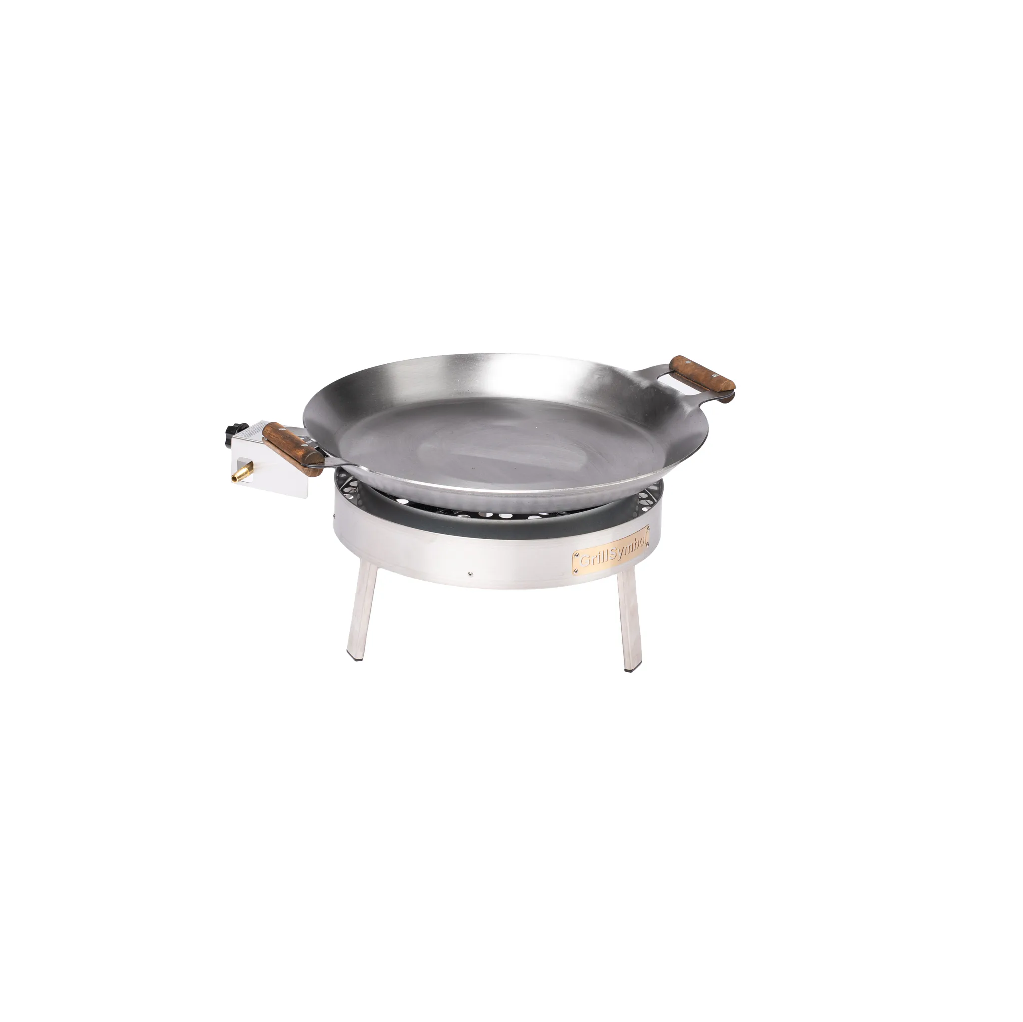 Stekhäll Gasol GrillSymbol PRO-460 i Kolstål, Robust & Kompakt med Vindskydd