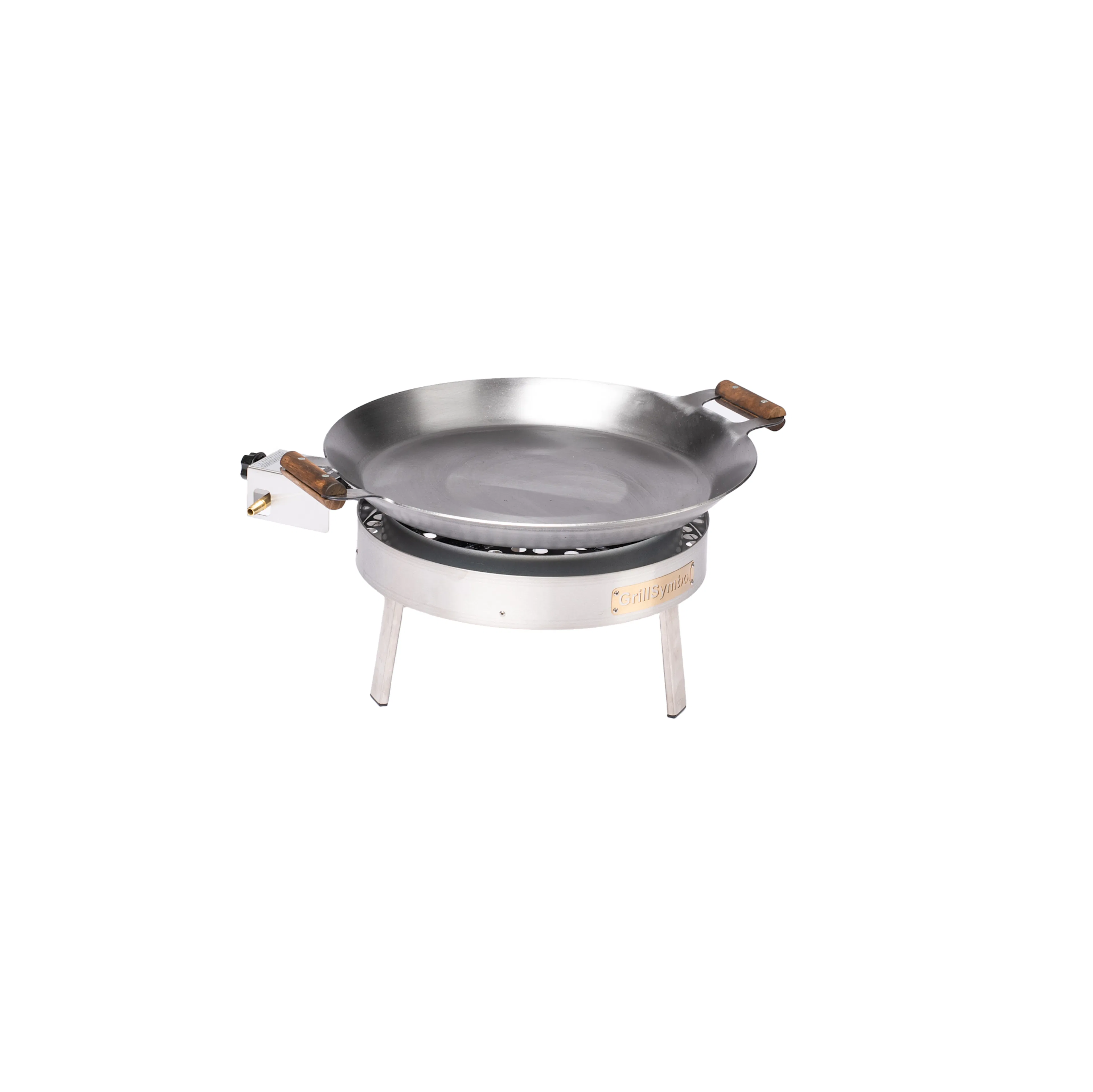 Stekhäll Gasol GrillSymbol PRO-460 i Kolstål, Robust & Kompakt med Vindskydd