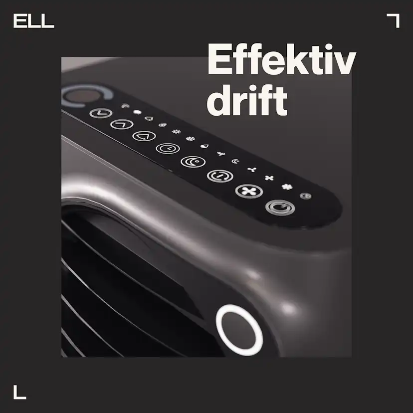 Portabel AC ELL Atmos 12000BTU 4-i-1 Funktion Kyla/Värme/Avfuktning/Ventilation