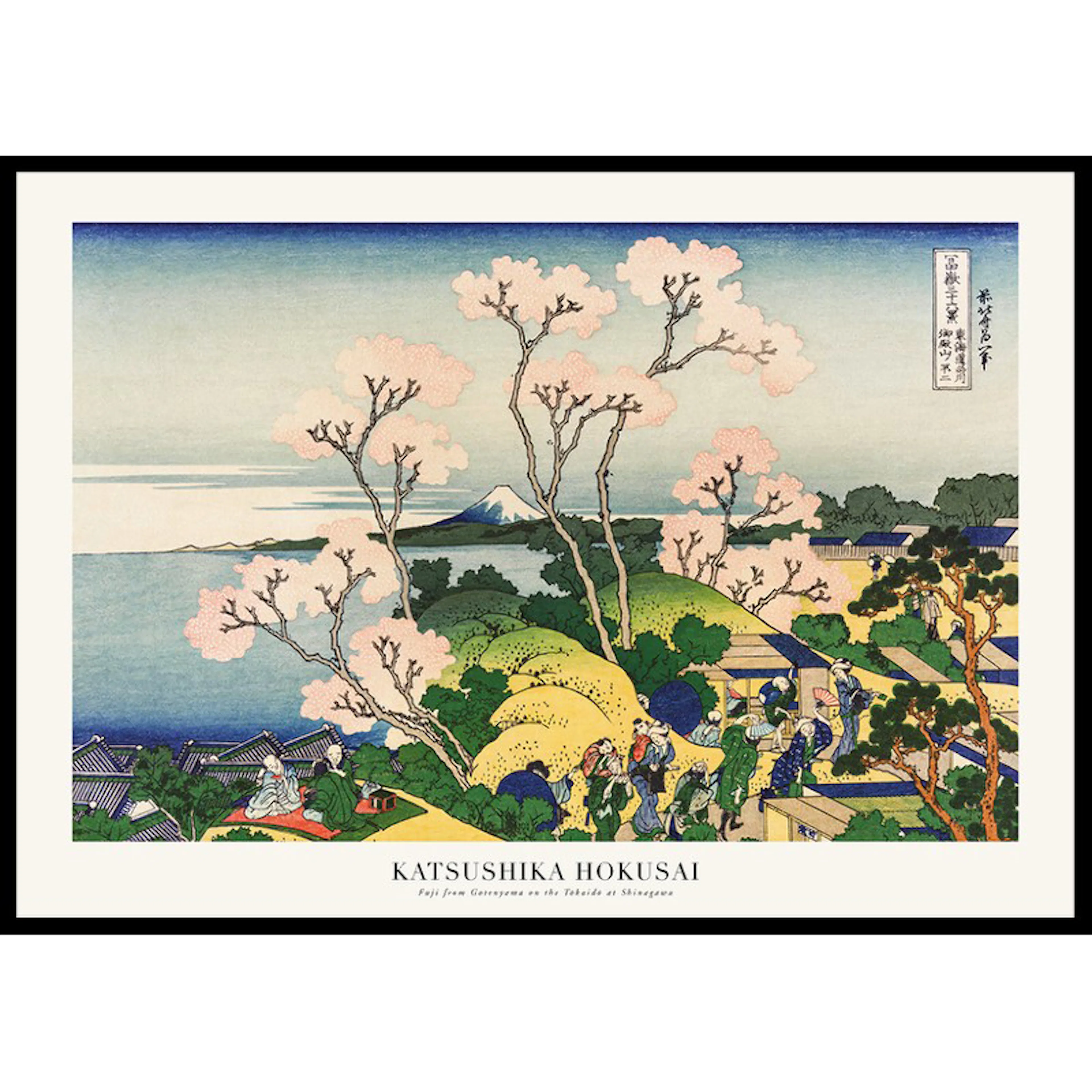 Fuji From Gotenyama On The Tōkaidō At Shinagawa By Katsushik 50x70 cm