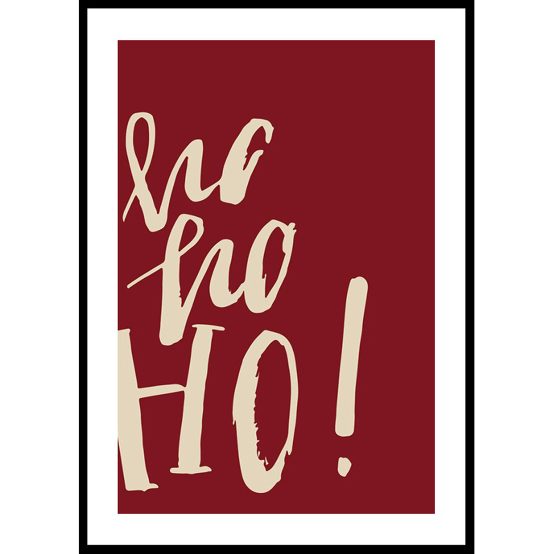 Poster Gallerix Ho Ho Ho R&W