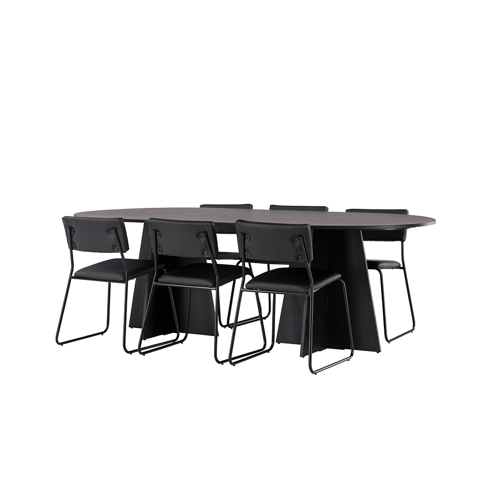 Matgrupp Venture Home Bootcut Oval med 6 Kenth Stolar