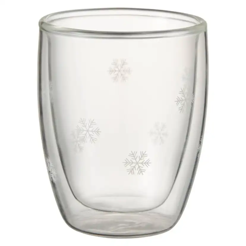 Glöggmugg Dorre Snöstjärna Dubbelväggigt Glas 2-pack