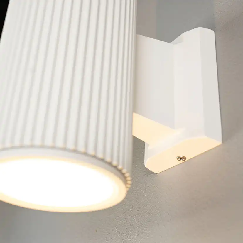 Vägglampa Utomhus Vit Downlight H16cm - Tylösand Färg: Vit