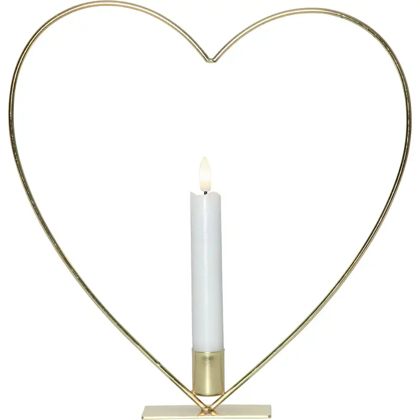 Inomhusdekoration Star Trading Flamme Heart Fristående