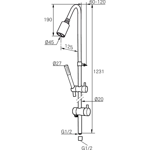 Takdusch Mora INXX Shower System S6