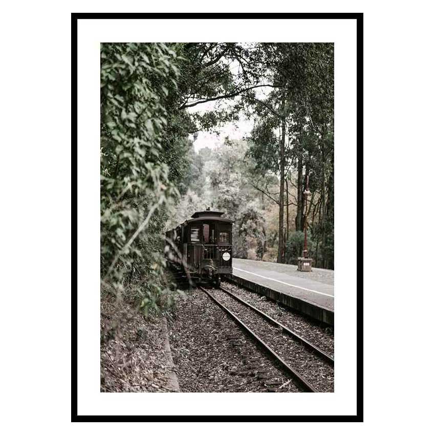Poster Gallerix Train By Railroad