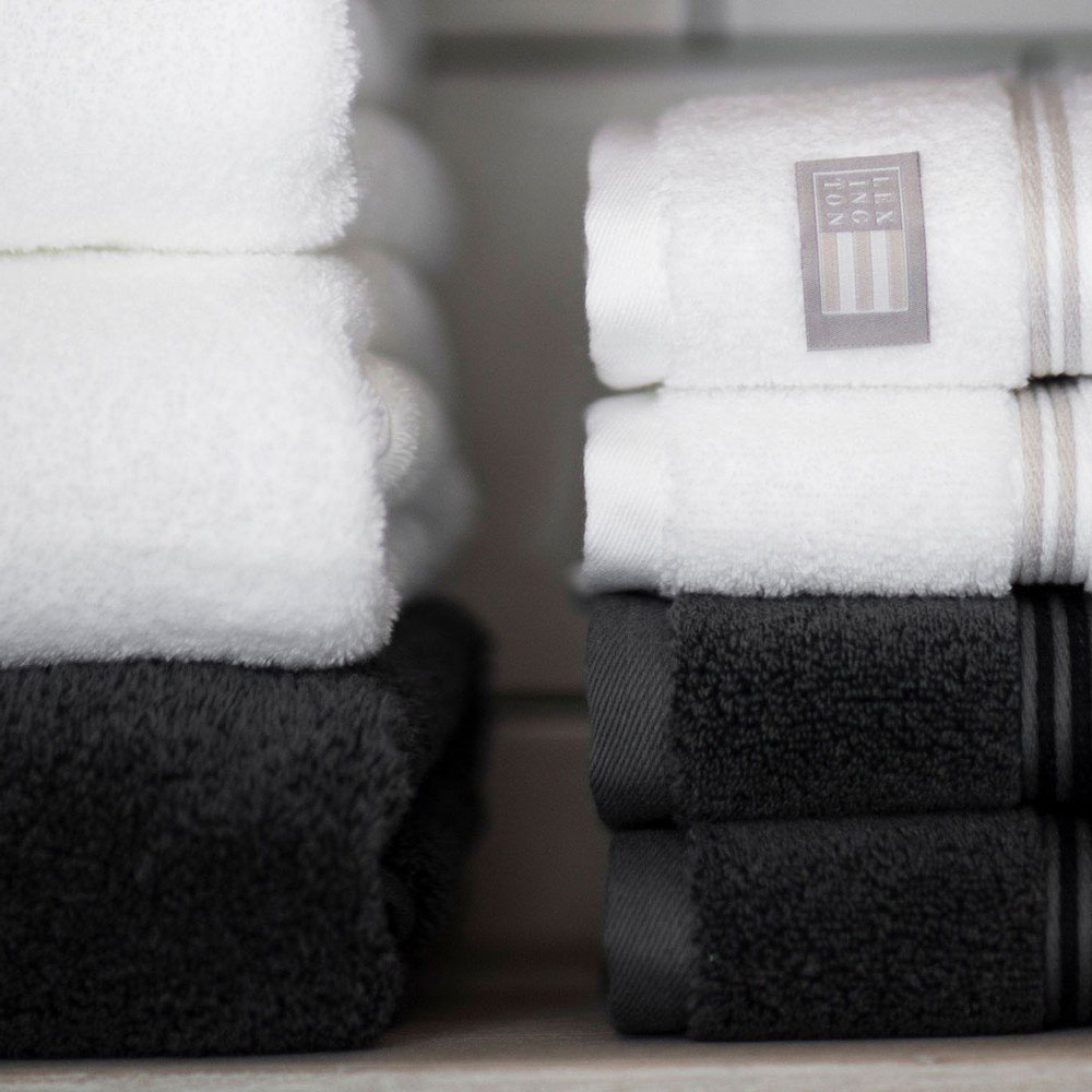 Handduk Lexington Hotel Grå-Mörkgrå