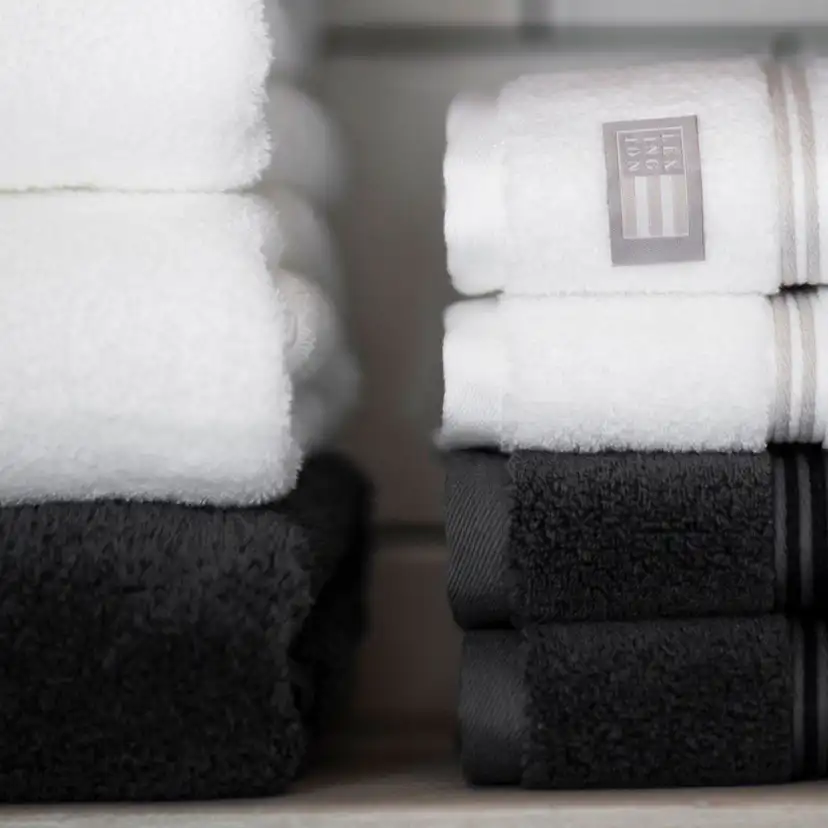 Handduk Lexington Hotel Grå-Mörkgrå