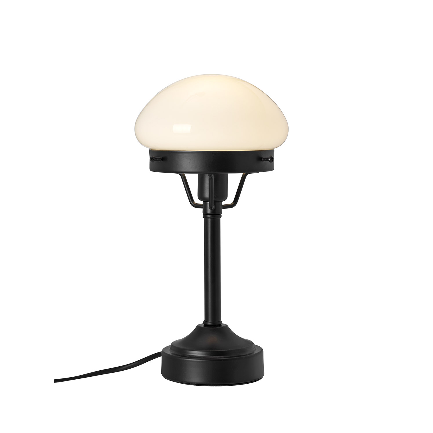 Bordslampa Cottex Mini Strindberg Svart fot med Opalglas