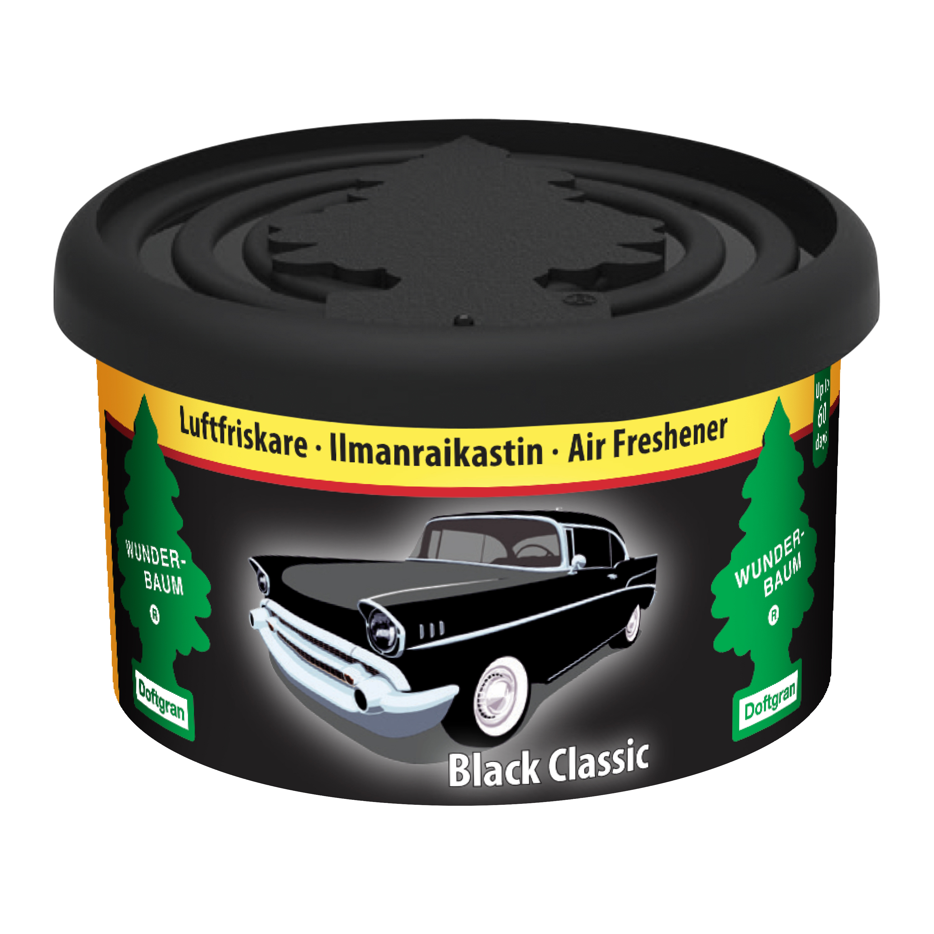 Luftfräschare Wunder-Baum Fiber Can Black Classic