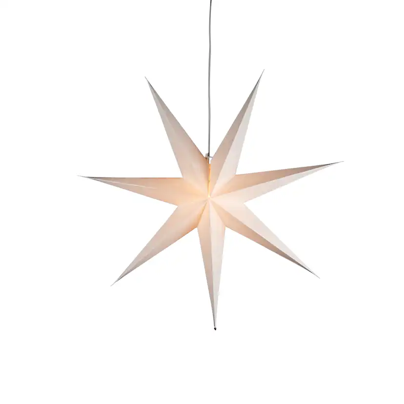 Adventsstjärna Gnojsö Konstsmide Papperstjärna m. E14 Sladdställ
