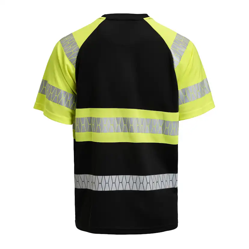 T-shirt Jobman Varsel Svart/Gul V