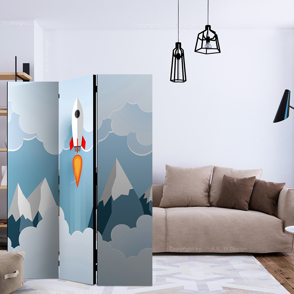 Rumsavdelare Skärmvägg Arkiio Rocket In The Clouds 135x172 cm