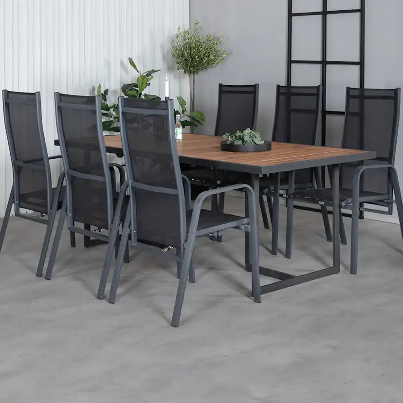 Matgrupp Venture Home King med 6 Curz Matstolar