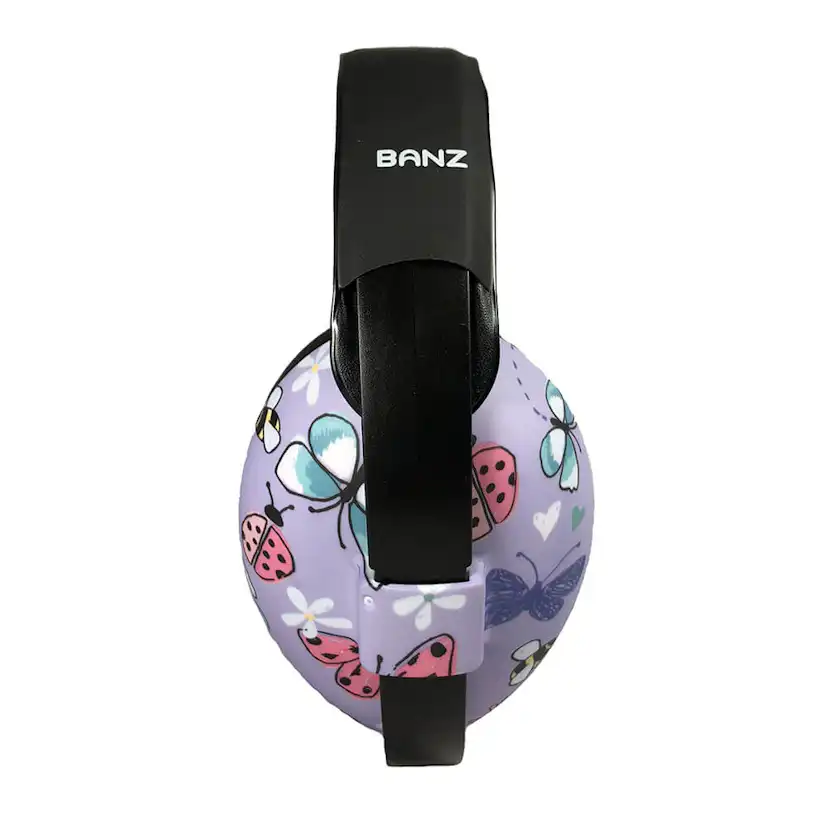 BANZ Hörselskydd Baby Butterfly Lila
