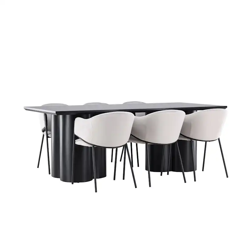 Matgrupp Venture Home Olivia 210 med 6 st Evelina Stolar