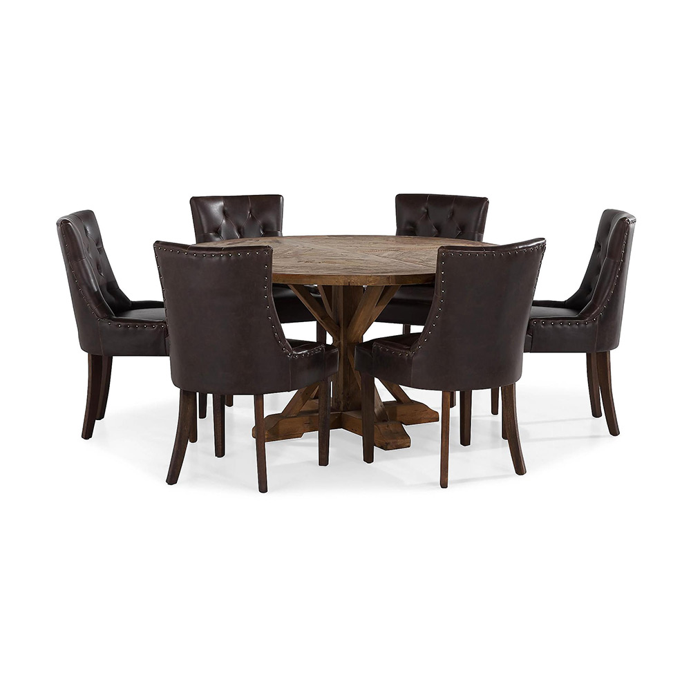 Matgrupp In Living Lyon 150 cm Rund med 6 Tuva Fåtölj