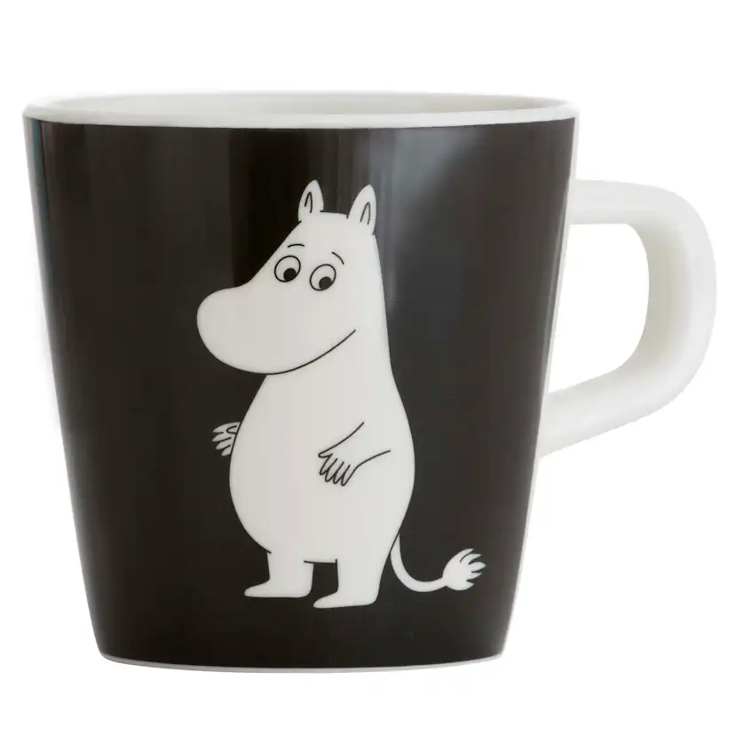 Barnmugg Rätt Start Mumin Med Handtag Vatten & Bad Svart