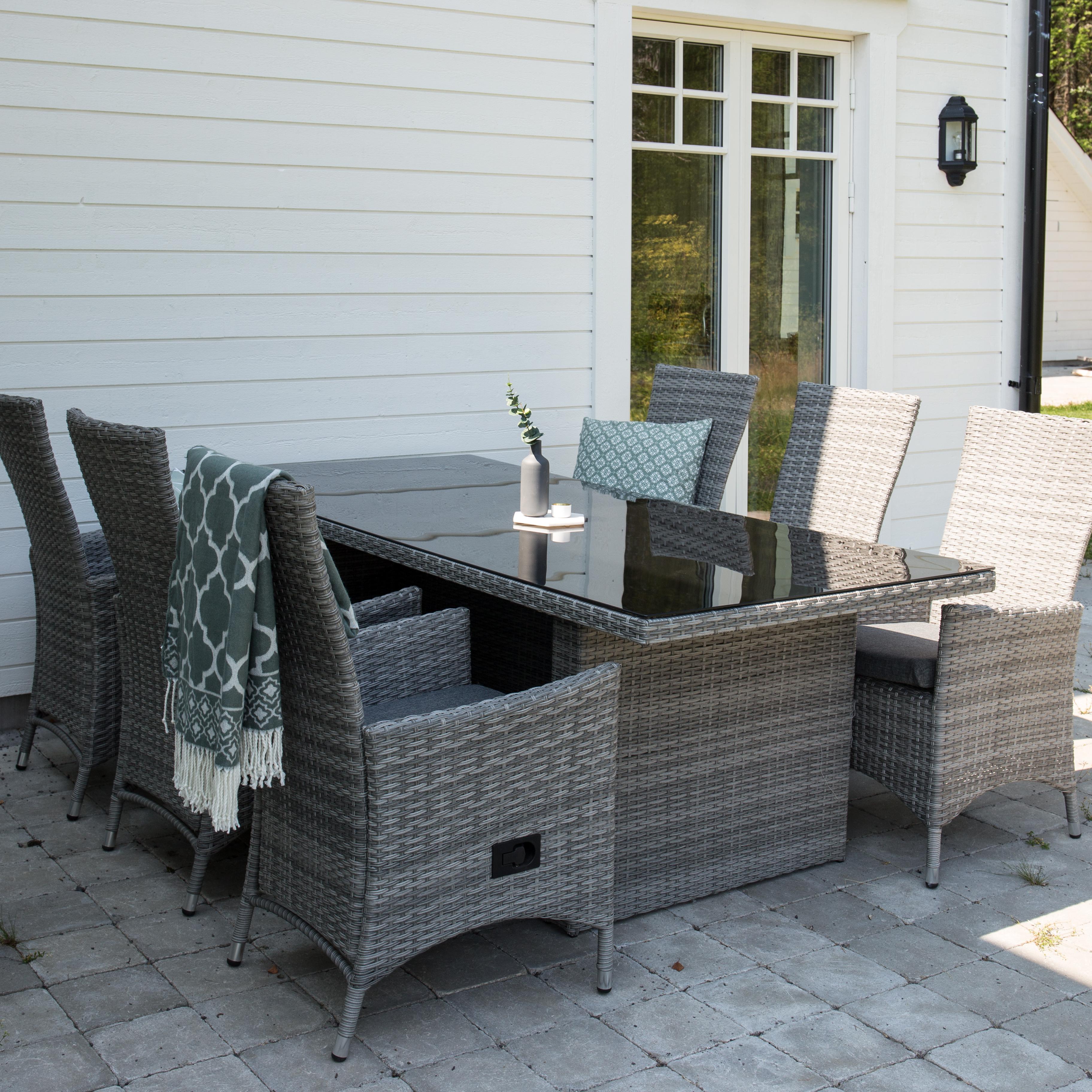 Matgrupp Venture Home Pishi 200 med 6 Pishi Stolar