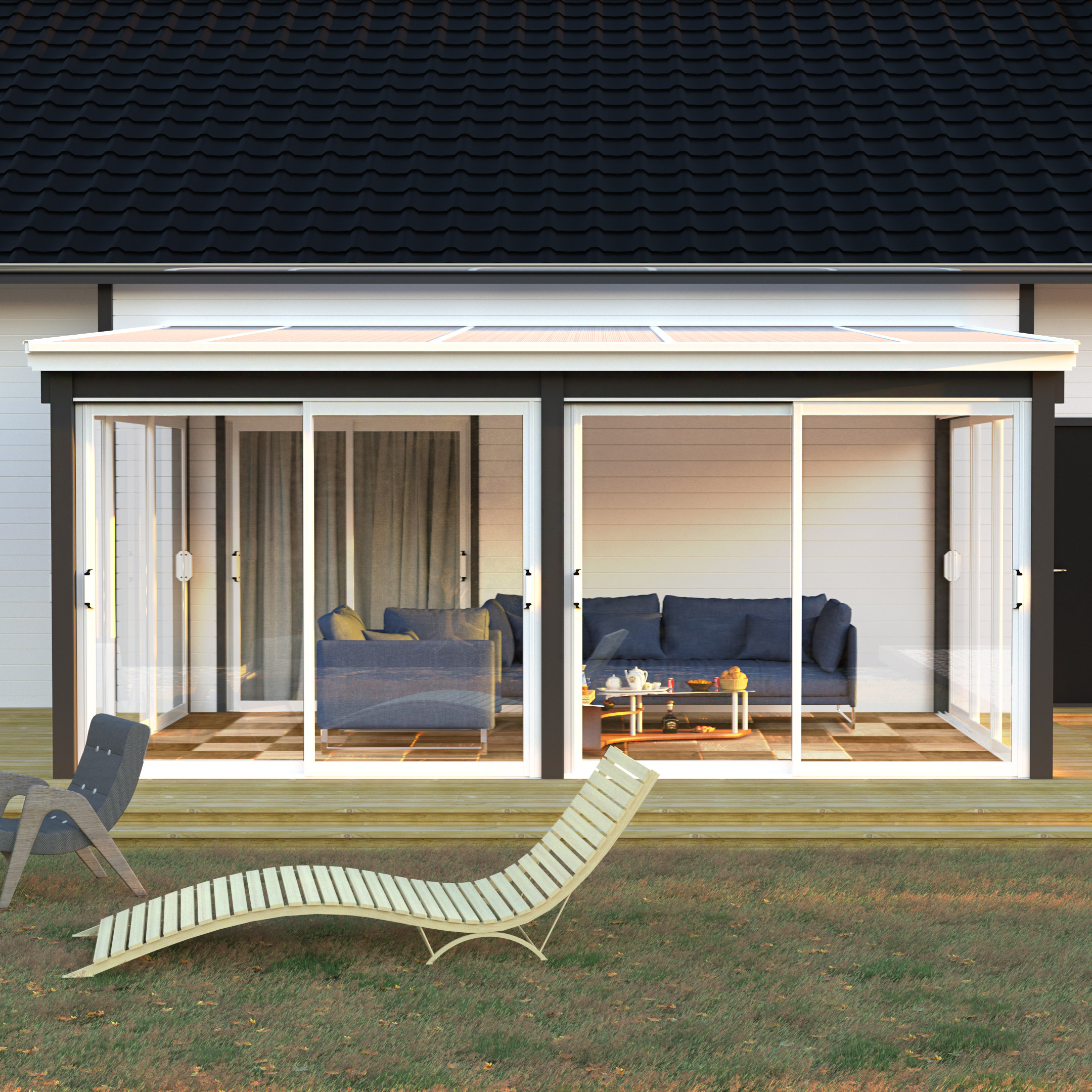 Komplett Uterum Landskap Skimra Vår och Höst