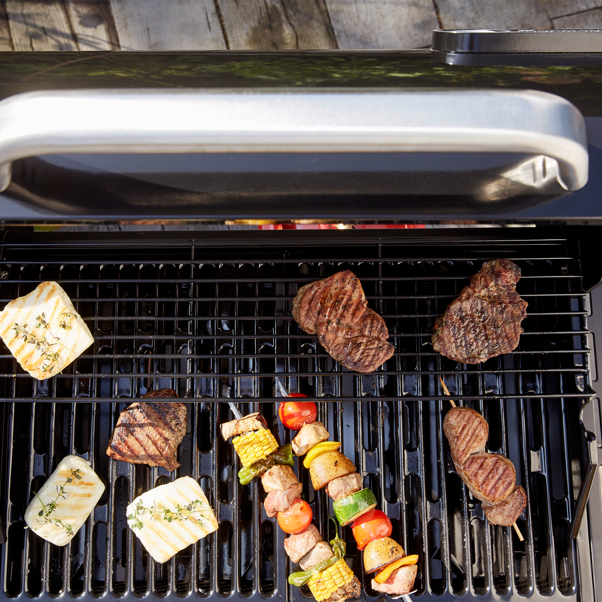 Gasolgrill Landmann Rexon PTS 3.0 Black Rostfritt Stål med 3 Brännare