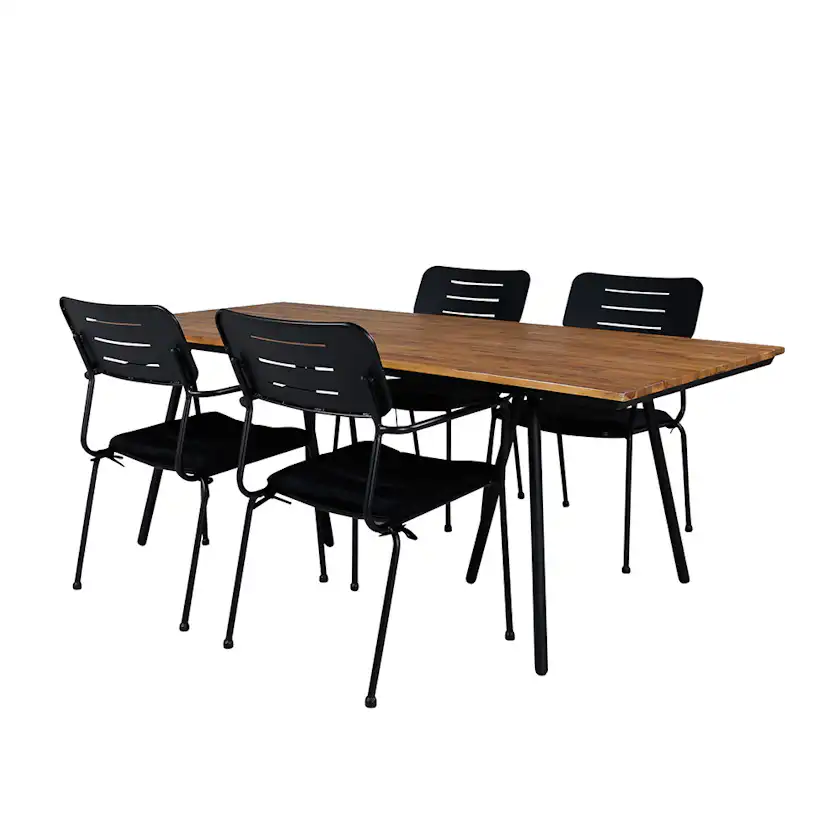 Matgrupp Venture Home Chane med 4 Nime Matstolar