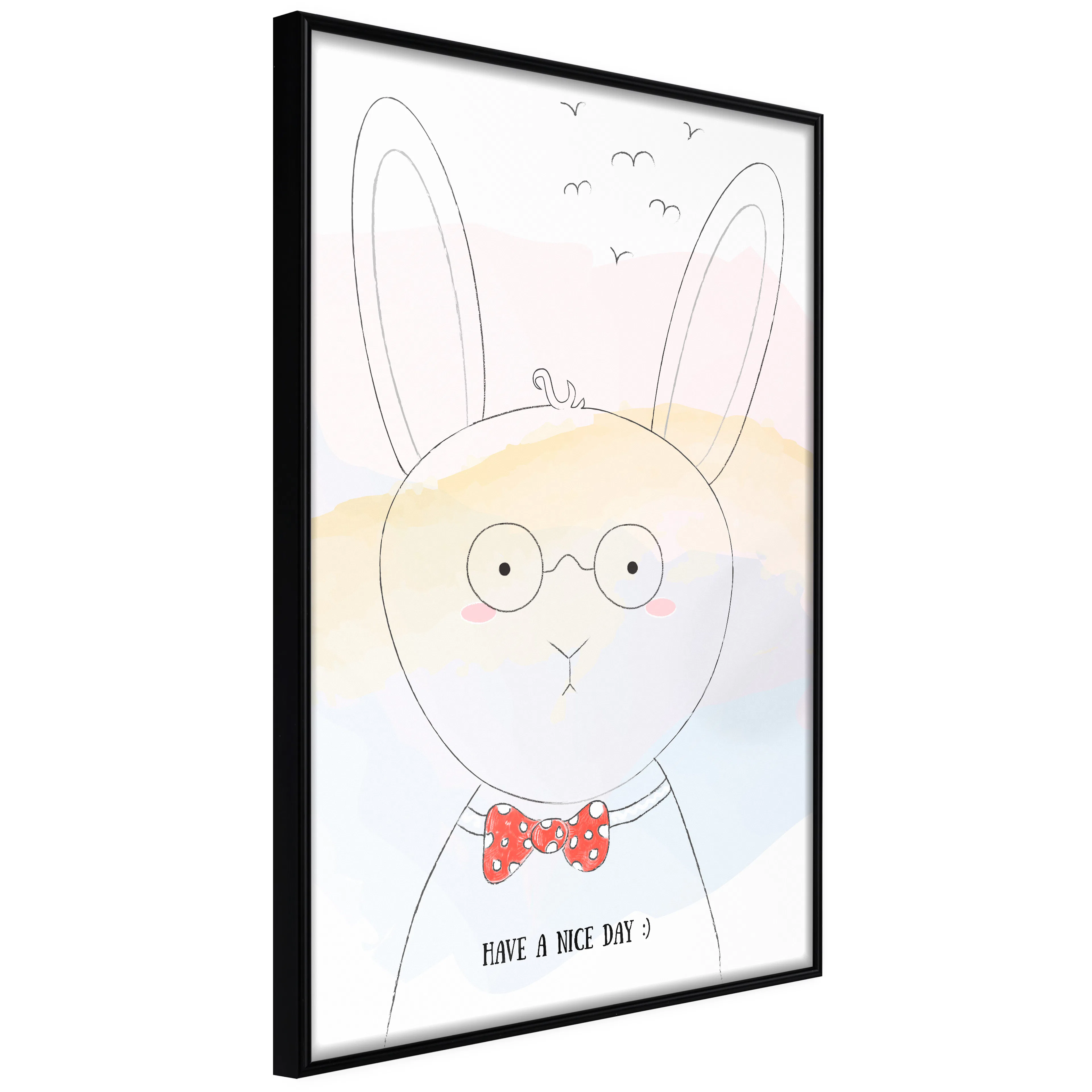 Affisch - Greetings from Rabbit [Poster] 20x30 Svart ram, 20x30 cm