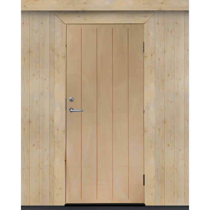 Varmförrådsdörr Jabo Obehandlad Spårfräst Plywood 9x20 dm