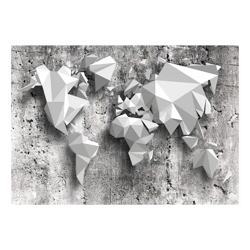 Fototapet Arkiio Självhäftande World Map Origami