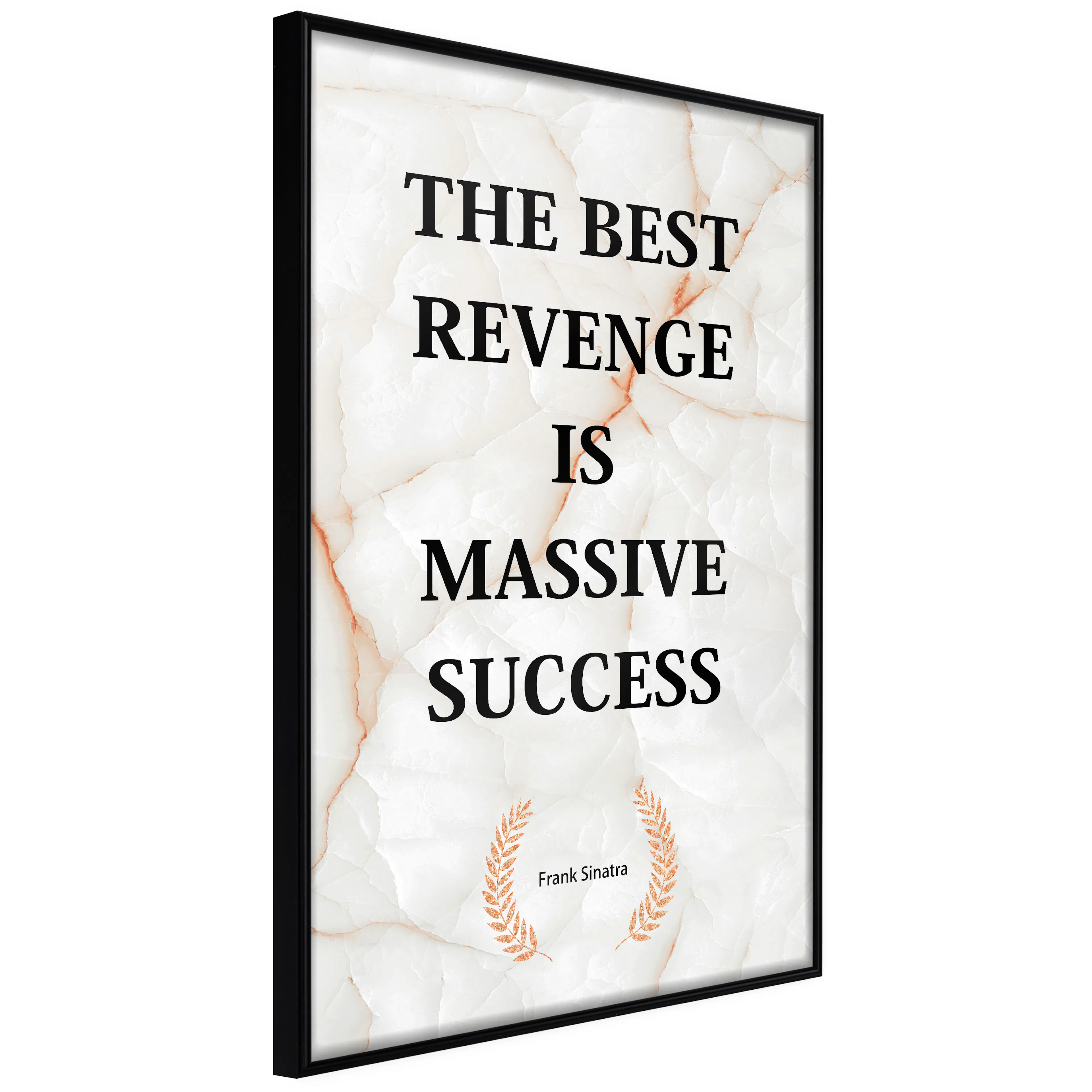 Affisch - The Best Revenge Is Massive Success [Poster] 20x30 Svart ram, 20x30 cm