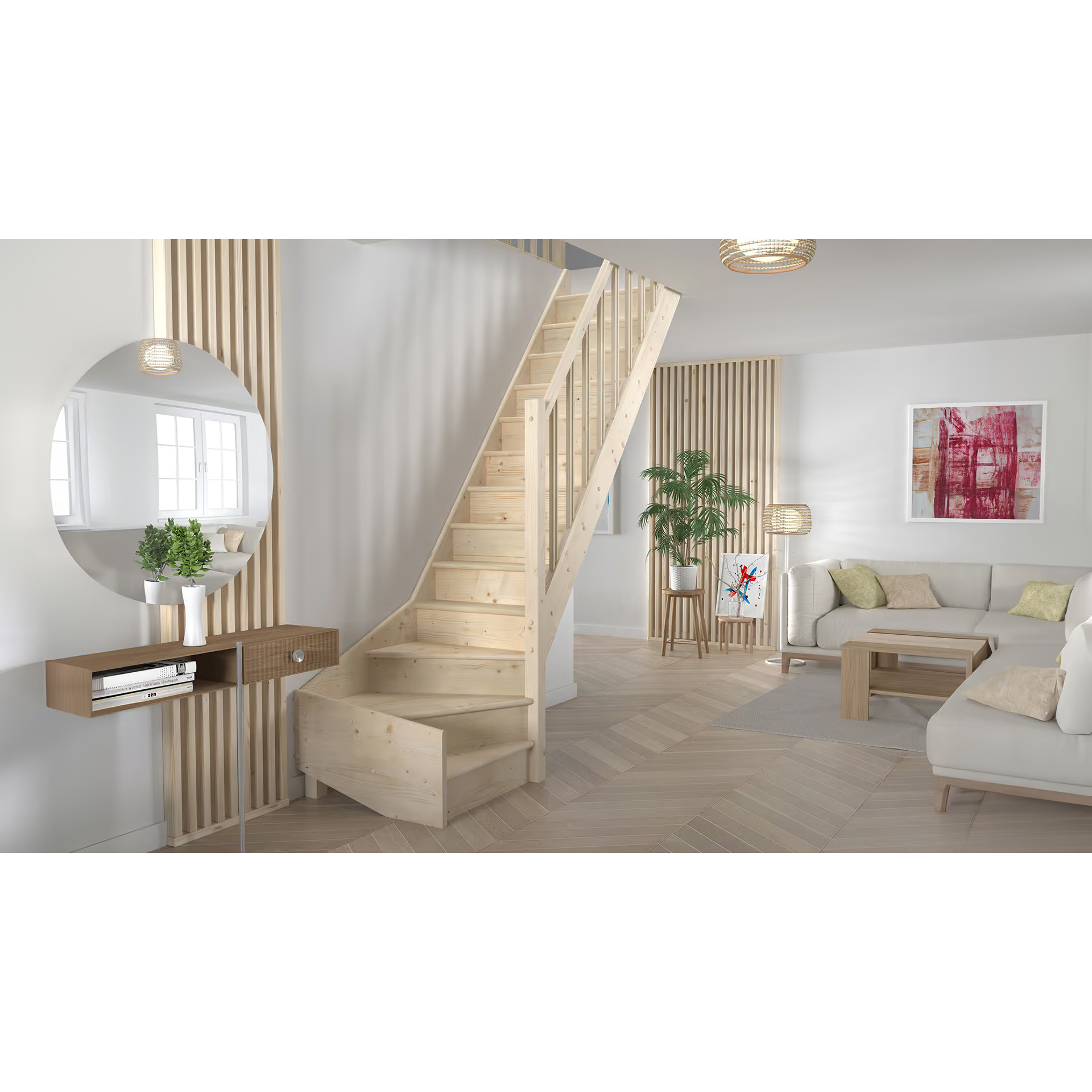 Lofttrappa Byggera Tradi Eco L-form